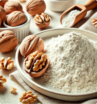 Борошно з ядер волоського горіха