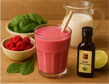 смузі з олією коноплі-смузи с маслом конопли